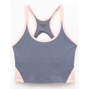 NWT Athleta Intention crop bra - slate gray pink sand. women’s medium